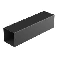 Труба водостічна металева квадратна Q STALYO PRO d80, 1м 