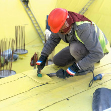 ПВХ мембрана гідроізоляційна Sikaplan WP 1100-15 2,0х20м 1,5мм жовто-чорна