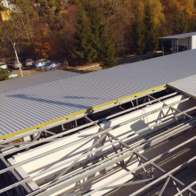 Сендвіч панель покрівельна з пінополістиролом спд-150