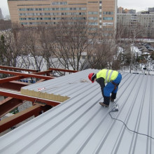 Сендвіч панель покрівельна з пінополістиролом спд-150