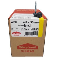 Саморіз фарбований Wkret-Met 4,8×35 мм по дереву з шайбою EPDM 