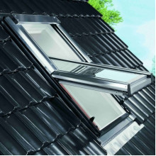 Мансардне вікно Velux дерево, покрите лаком Ручка зверху GZL 1051 (55х78)